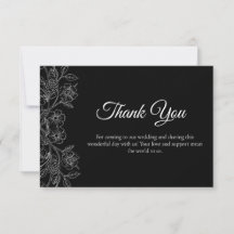 Black and White Floral 