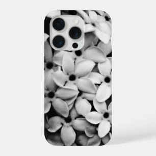 black and white florals iPhone 15 pro case