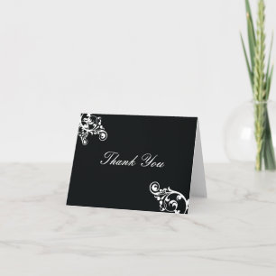 Black and White Flouring Merci Note