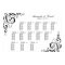 Black and White Flourish Seating Chart