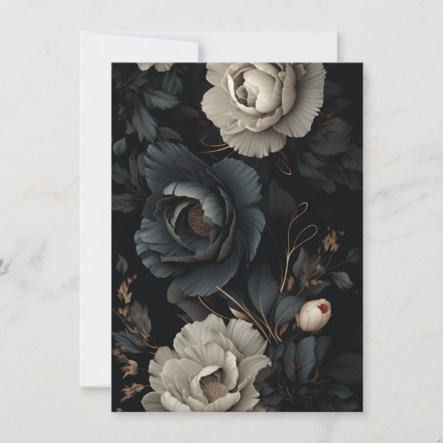 Black and White Flowers (Front)