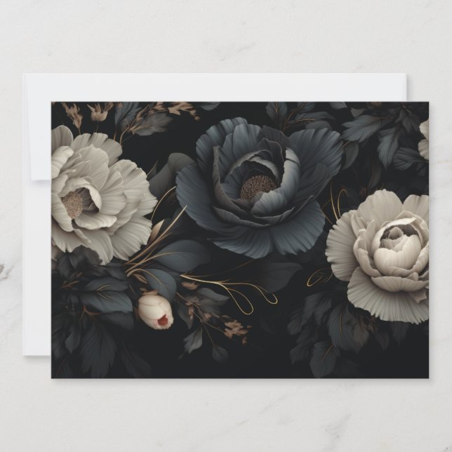 Black and White Flowers (Front)