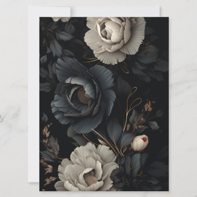 Black and White Flowers (Front)