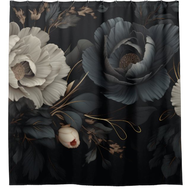 Black and White Flowers (Front)