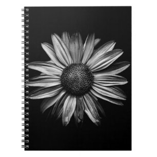 Black And White Flowers 18 Notebook