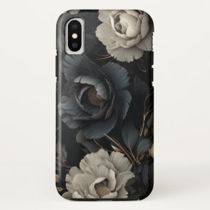 Black and White Flowers Case-Mate iPhone Case