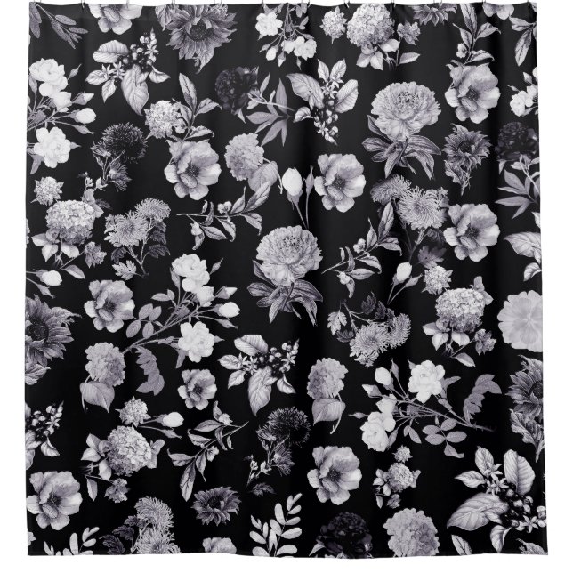 Black and White Flowers Pattern (Front)