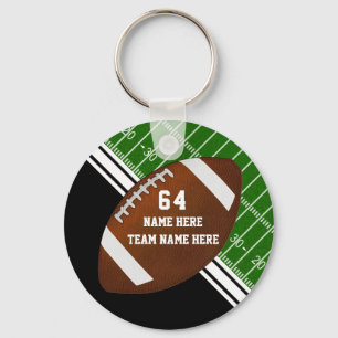 Black and White Football Favors Ideas Any Occasion Keychain