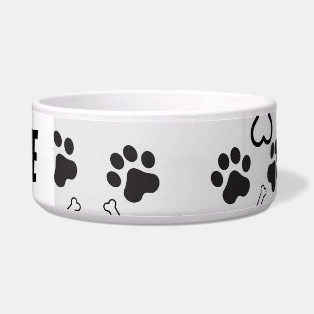 Black and white Footprint pet (Front)