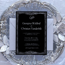 Black and White Formal Simple Minimalist Wedding