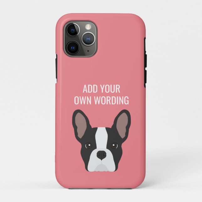Black and White Frenchie Case-Mate iPhone Case (Back)
