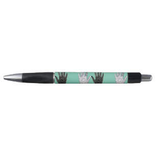 Black and White Friendship Hands Pen