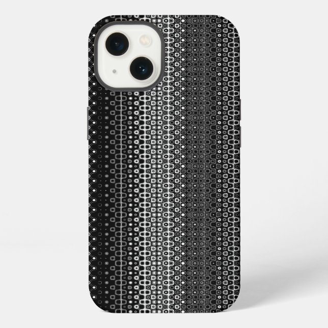 Black and White Funky Cool Pattern iPhone Case (Back)