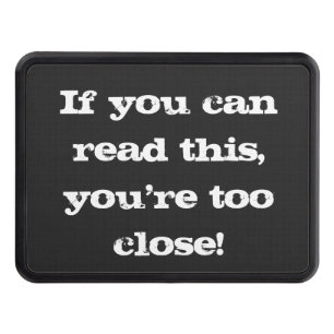 Black and White Funny Hitch Cover V07