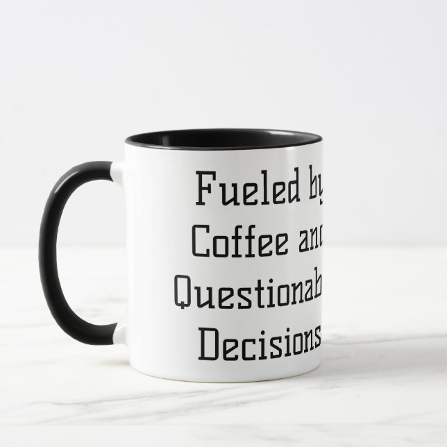 Black and White Funny Mug (Left)