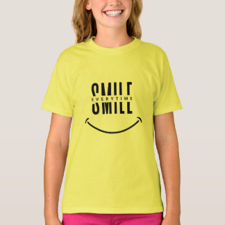 Black And White Funny Smile Every Time T-Shirt