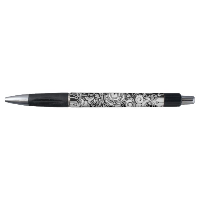 Black And White Geometric Art 3 Pen (Front)