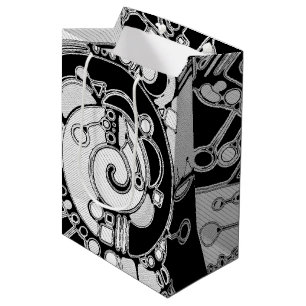 Black And White Geometric Art 4 Medium Gift Bag