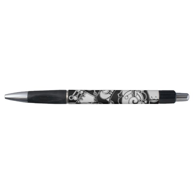 Black And White Geometric Art 4 Pen (Front)
