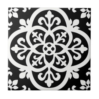 black and white geometric delicate  tiles