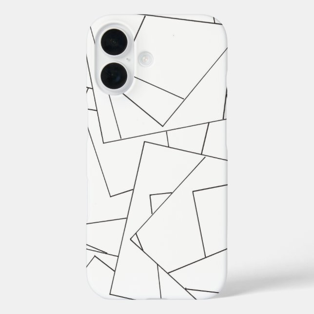 Black And White Geometric-Modern Bauhaus Case-Mate iPhone Case (Back)