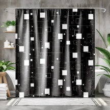 Black and White Geometric Pattern