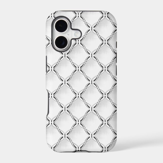 Black and white geometric pattern. (Back)