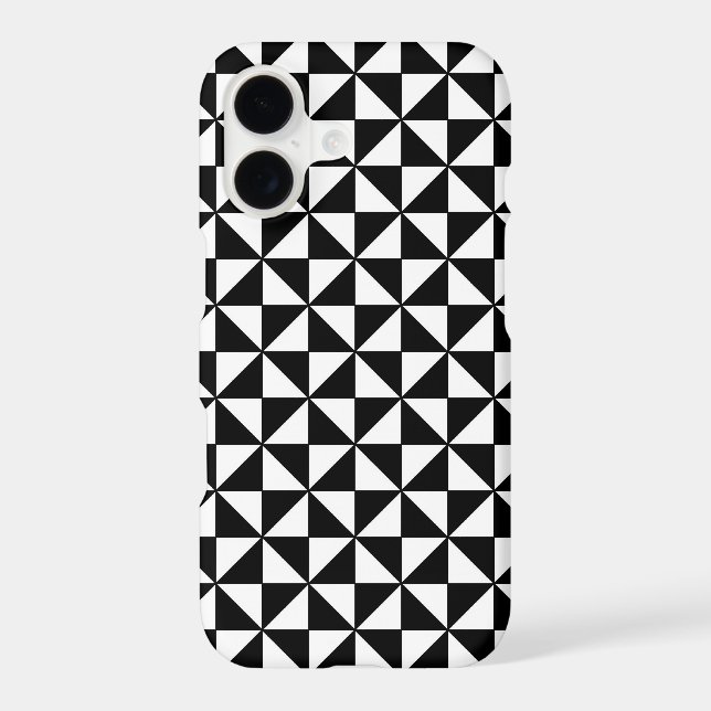 Black and White Geometric Pattern (Back)
