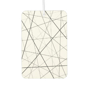 Black and white geometric pattern air freshener
