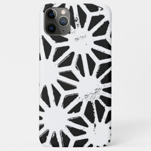 Black and white geometric pattern iPhone 11 pro max case