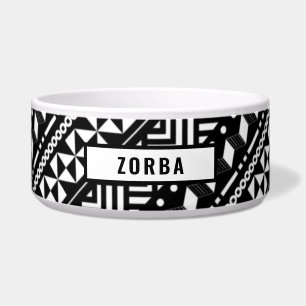 Black and White Geometric Pattern Elegant Stripes