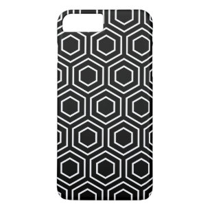 Black and White Geometric Pattern iPhone 7 Plus Ca iPhone 8 Plus/7 Plus Case