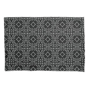 Black and White Geometric Pattern Pillow Case