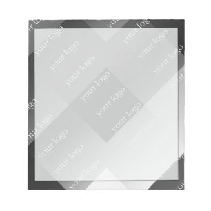 Black and white geometric personalized notepad