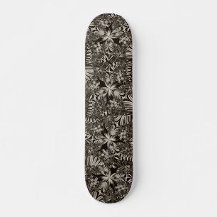Black and White geometric Skateboard