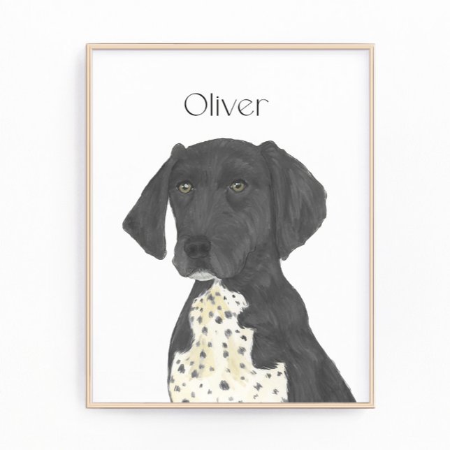 Black and White German Shorthaired Pointer Art Photo Print (Creator Uploaded)