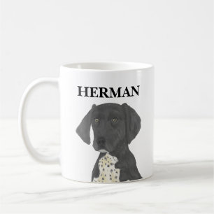 Black and White German Shorthaired Pointer Coffee Mug