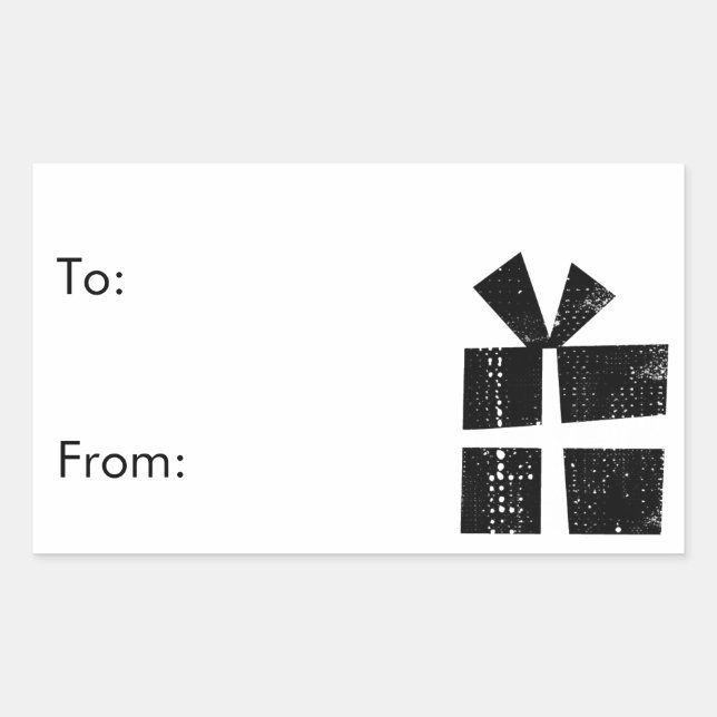 black and white gift tags (Front)