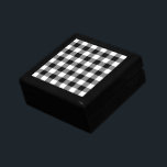 Black and White Gingham Pattern Gift Box<br><div class="desc">Black, white, and grey squares form a bold, checked plaid. The black and white gingham pattern was created from scratch. The white is transparent, so you can change it if you like. Just click the "Customize it" button, then select a “Printed Background Colour” in the sidebar. When you're done, click...</div>