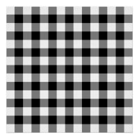 Black and White Gingham Pattern