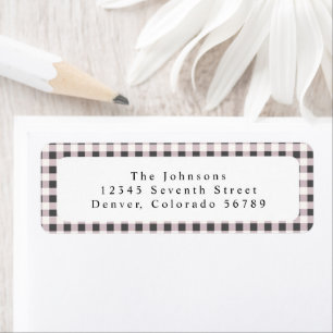 Black and White Gingham Plaid Custom 
