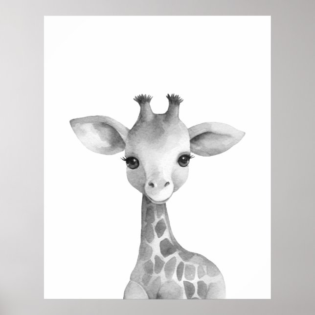 Black and White Giraffe Print (Front)