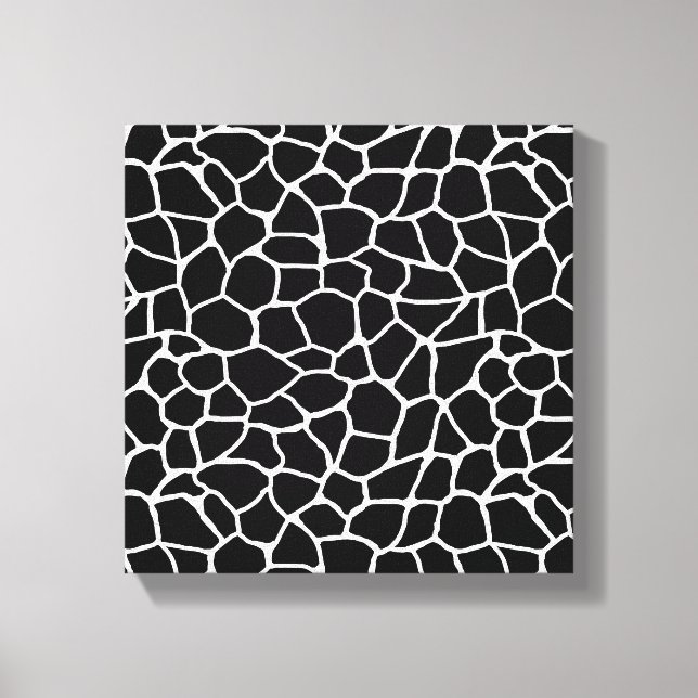 Black and White Giraffe Print Animal Pattern (Front)