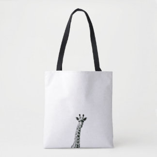 Black and White Giraffe Tote
