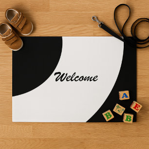 Black and White Glamour Doormat
