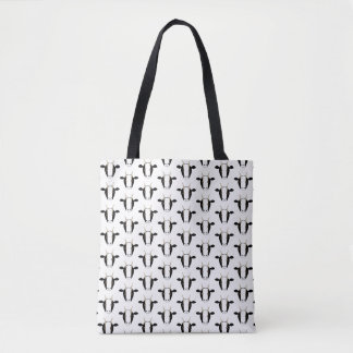 Black and White Goats on Tote Bag
