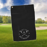 Black And White Golf Clubs Personalized Name Golf Towel<br><div class="desc">Personalize the name to create a classic and stylish golf gift. Ideal for individuals,  golf clubs and as a company gift.
Designed by Thisisnotme©</div>