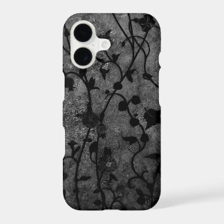 Black and White Gothic Antique Floral