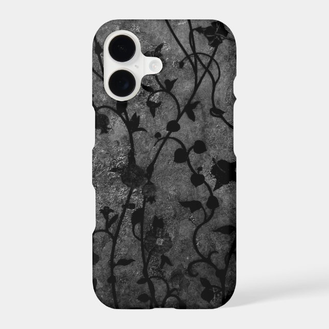 Black and White Gothic Antique Floral (Back)