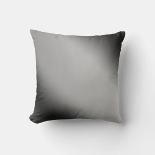 Black and White Gradient Horizon Outdoor Pillow